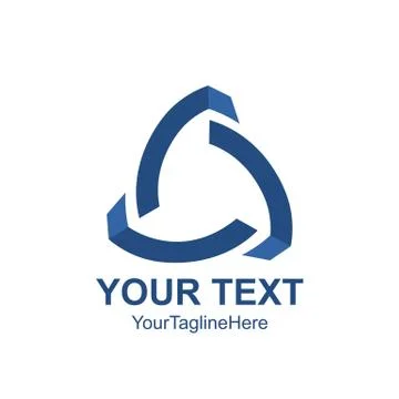 Abstract Triangle logo design template element Stock Illustration
