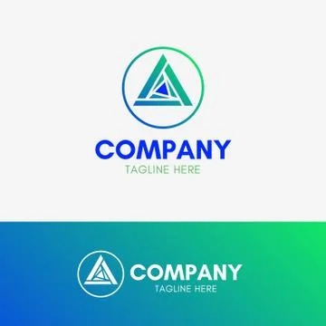 Abstract Triangle Logo Stock Illustration