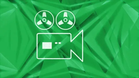 Abstract triangle maze texture - cam tv glitch, vj loop Video stock 93993415