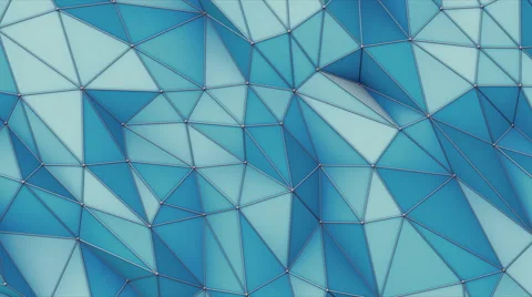 Abstract Triangle Metallic Background, 3d Loopable Animation 4k Stock Footage 64747300