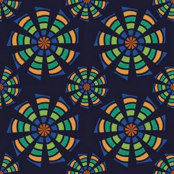 Abstract triangle mosaic pattern , multicolor vector seamless background, geo Illustrazione stock