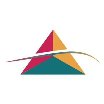 Abstract Triangle Mountain vector Logo Design Modern Creative Icon Stock Illustration