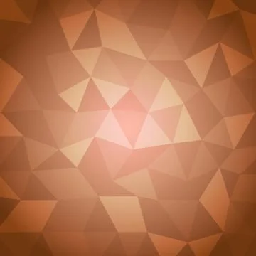 Abstract triangle with orange background Stock Illustration
