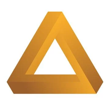 Abstract triangle overlap Stock Illustration