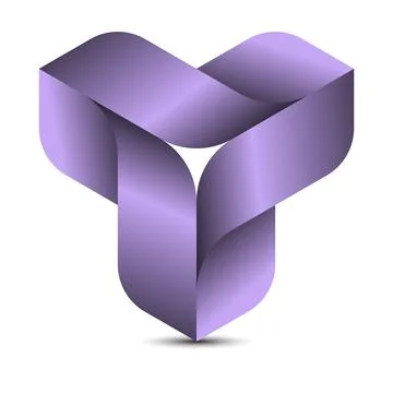 Abstract triangle overlap Stock Illustration