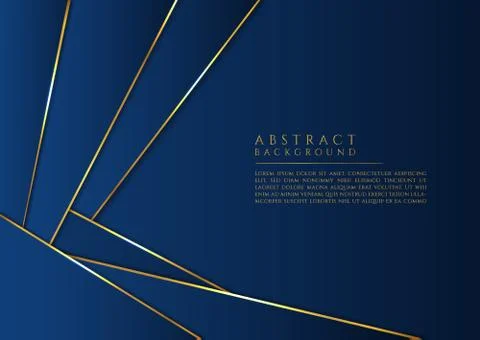 Abstract triangle overlap shape background luxury style blue color cool desig Stock Illustration