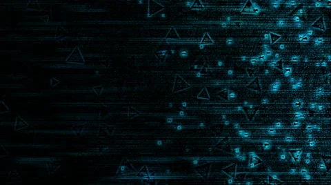 Abstract Triangle Particle Background Animation - Loop Blue Stock Footage 58786564