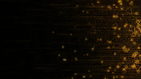 Abstract Triangle Particle Background Animation - Loop Orange Stockbeeldmateriaal 58791259