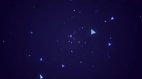 Abstract triangle particles or confetti animation. glowing shapes background Stock Footage 163745825