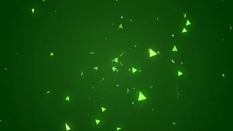 Abstract triangle particles or confetti animation. glowing shapes background Stock Footage 163894376