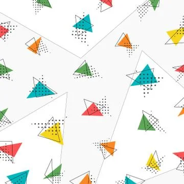 Abstract triangle pattern artwork design background. Stock Illustration
