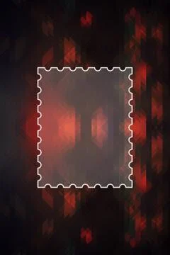 Abstract triangle pattern background with messag box Stock-Illustration