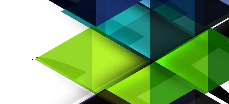 Abstract triangle pattern, colorful backdrop. Presentation template. Modern Stock Illustration