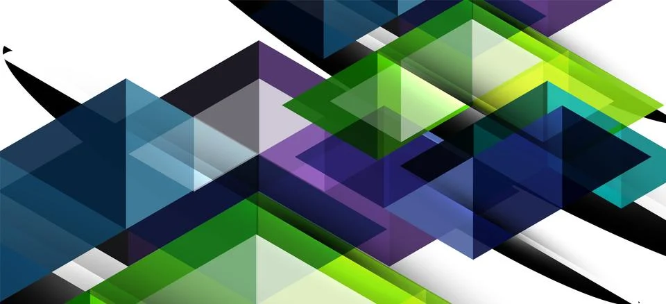 Abstract triangle pattern, colorful backdrop. Presentation template. Modern Stock Illustration