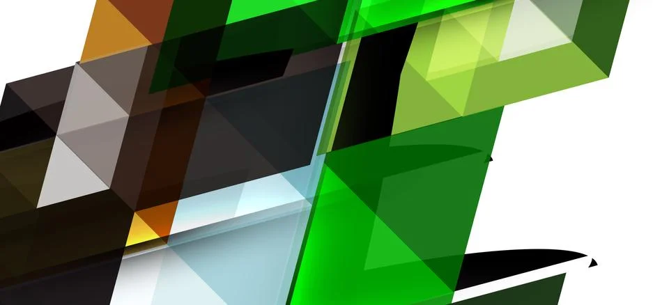 Abstract triangle pattern, colorful backdrop. Presentation template. Modern Stock Illustration