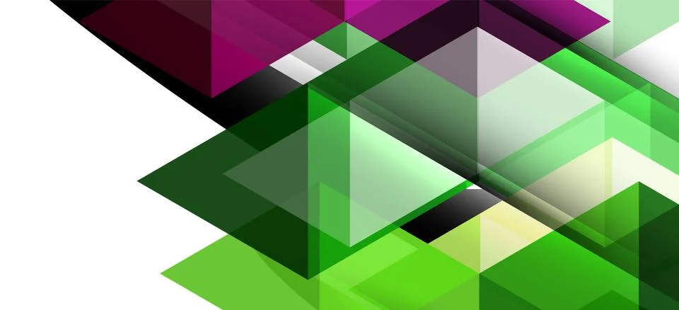 Abstract triangle pattern, colorful backdrop. Presentation template. Modern Stockillustratie