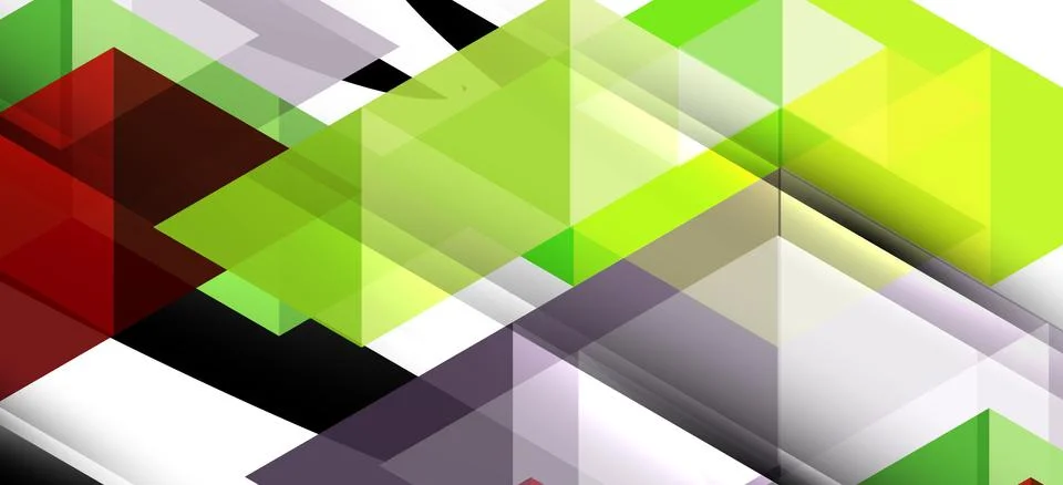 Abstract triangle pattern, colorful backdrop. Presentation template. Modern Stock Illustration