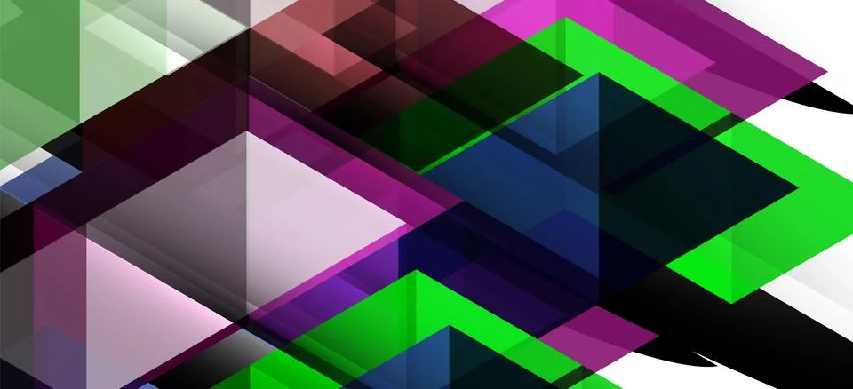 Abstract triangle pattern, colorful backdrop. Presentation template. Modern Stock Illustration