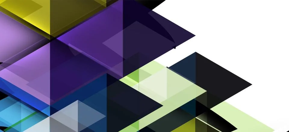 Abstract triangle pattern, colorful backdrop. Presentation template. Modern Illustrazione stock