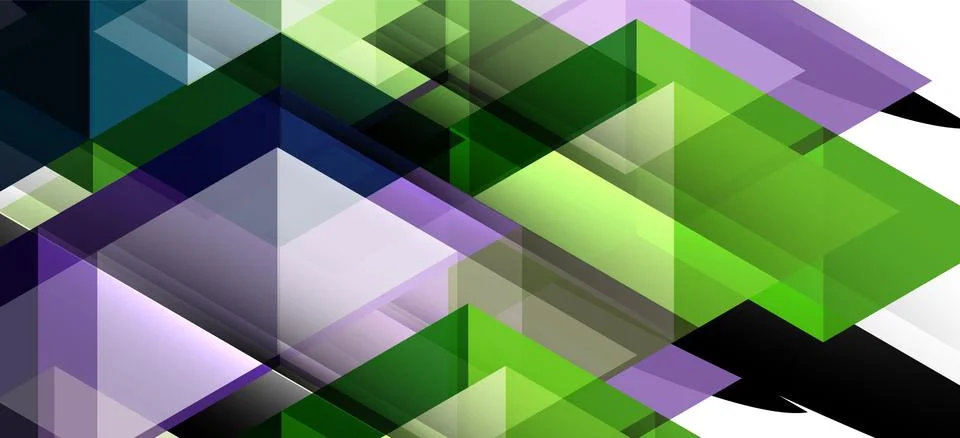 Abstract triangle pattern, colorful backdrop. Presentation template. Modern Stock Illustration