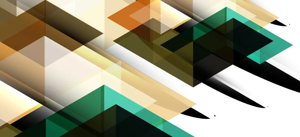 Abstract triangle pattern, colorful backdrop. Presentation template. Modern Stock Illustration