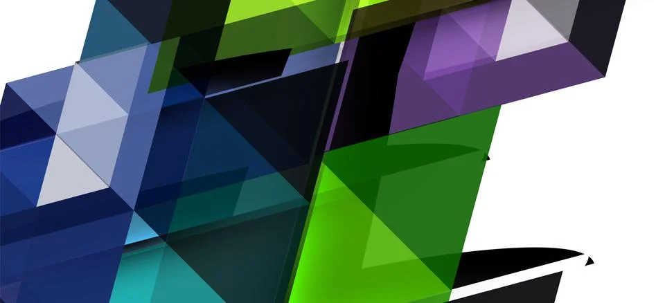 Abstract triangle pattern, colorful backdrop. Presentation template. Modern Illustrazione stock