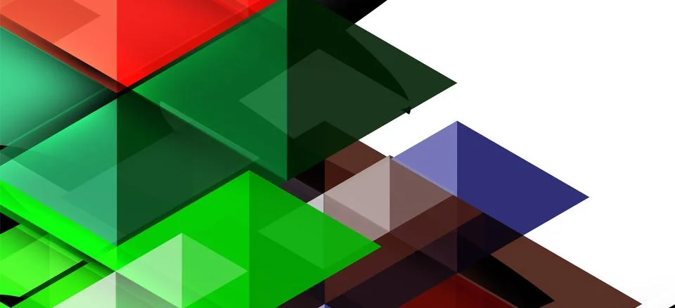 Abstract triangle pattern, colorful backdrop. Presentation template. Modern Illustrazione stock