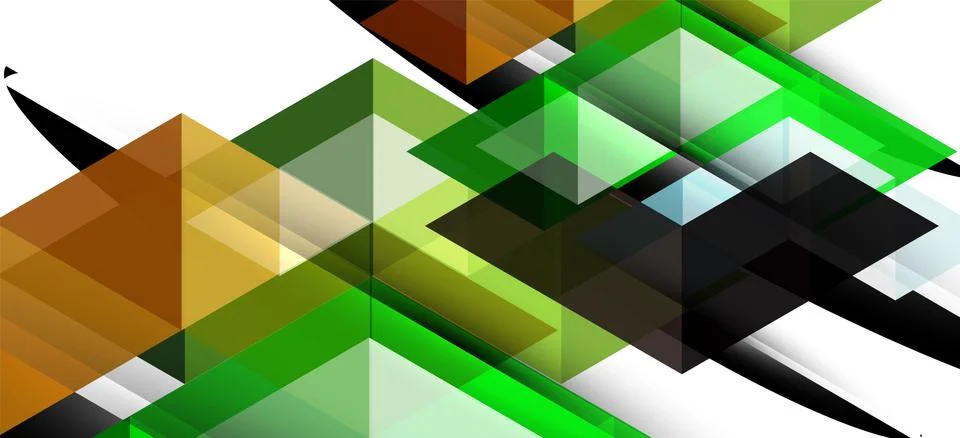 Abstract triangle pattern, colorful backdrop. Presentation template. Modern Illustrazione stock