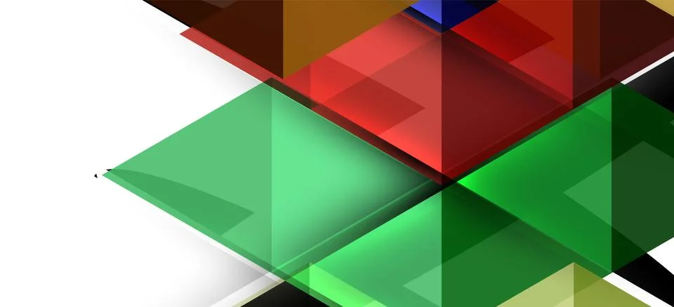 Abstract triangle pattern, colorful backdrop. Presentation template. Modern Stock Illustration