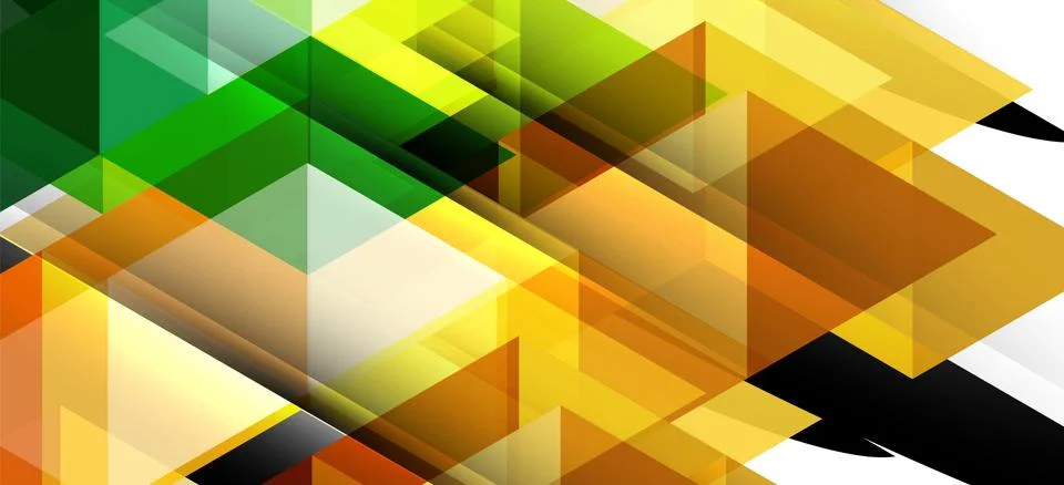 Abstract triangle pattern, colorful backdrop. Presentation template. Modern Stock Illustration