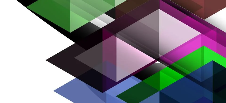 Abstract triangle pattern, colorful backdrop. Presentation template. Modern Stock Illustration
