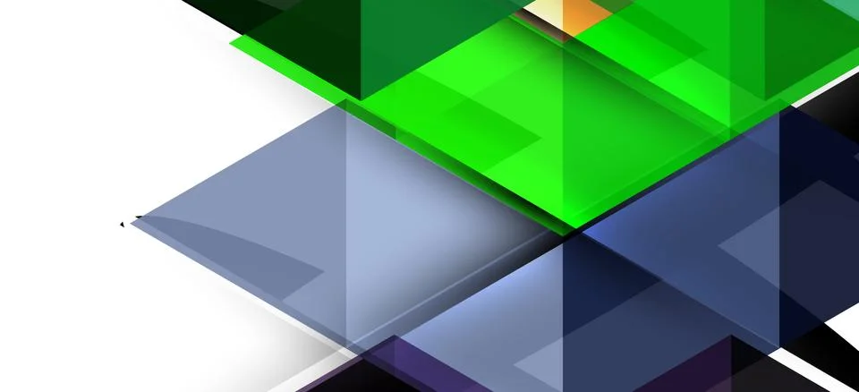 Abstract triangle pattern, colorful backdrop. Presentation template. Modern Illustrazione stock