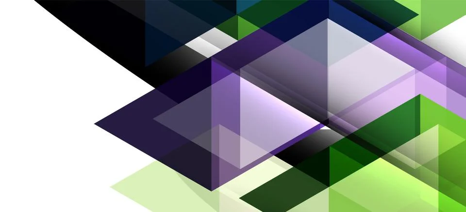 Abstract triangle pattern, colorful backdrop. Presentation template. Modern Stock Illustration