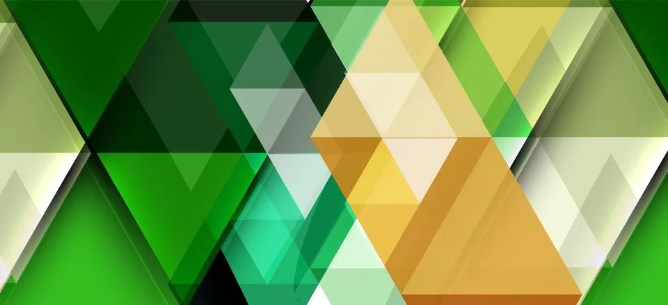 Abstract triangle pattern, colorful backdrop. Presentation template. Modern Illustrazione stock