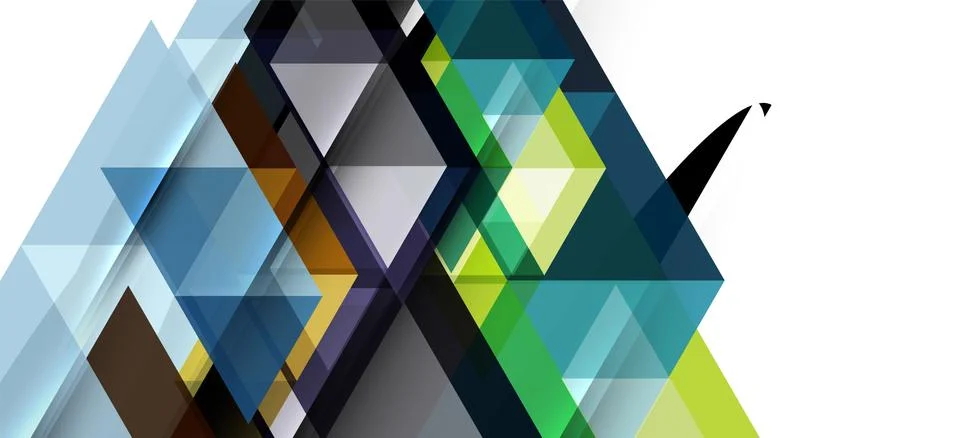 Abstract triangle pattern, colorful backdrop. Presentation template. Modern 스톡 일러스트