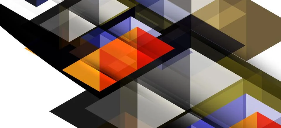 Abstract triangle pattern, colorful backdrop. Presentation template. Modern Stock Illustration