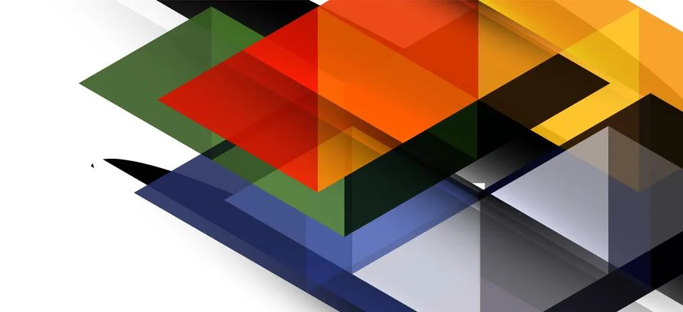 Abstract triangle pattern, colorful backdrop. Presentation template. Modern Illustrazione stock