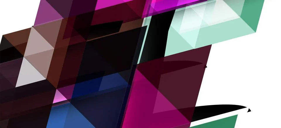 Abstract triangle pattern, colorful backdrop. Presentation template. Modern 스톡 일러스트