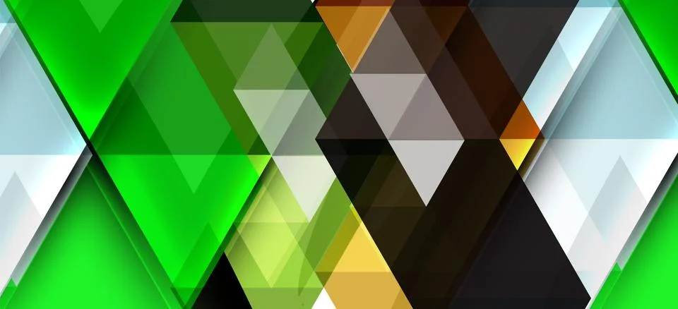 Abstract triangle pattern, colorful backdrop. Presentation template. Modern Stockillustratie