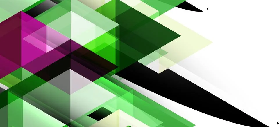 Abstract triangle pattern, colorful backdrop. Presentation template. Modern Stock Illustration