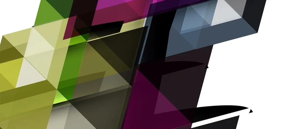 Abstract triangle pattern, colorful backdrop. Presentation template. Modern Stock Illustration