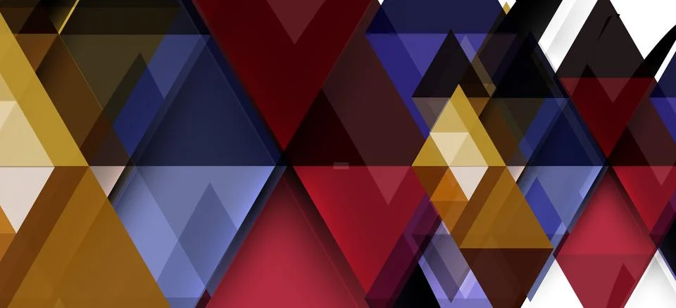 Abstract triangle pattern, colorful backdrop. Presentation template. Modern Stock Illustration