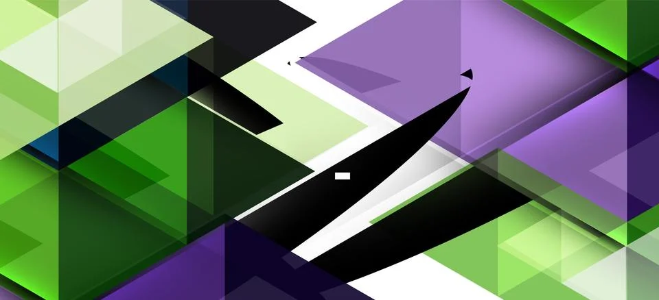 Abstract triangle pattern, colorful backdrop. Presentation template. Modern Stockillustratie