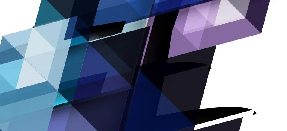 Abstract triangle pattern, colorful backdrop. Presentation template. Modern Stock Illustration