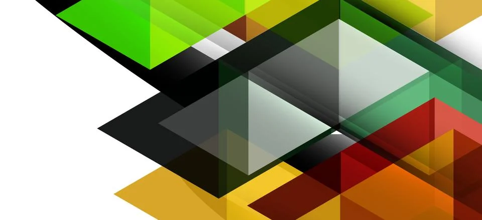 Abstract triangle pattern, colorful backdrop. Presentation template. Modern Illustrazione stock