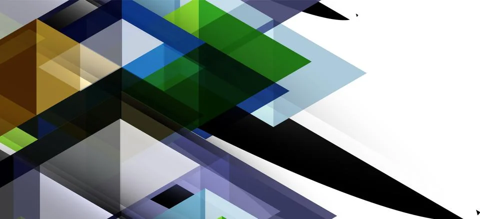 Abstract triangle pattern, colorful backdrop. Presentation template. Modern Stock Illustration