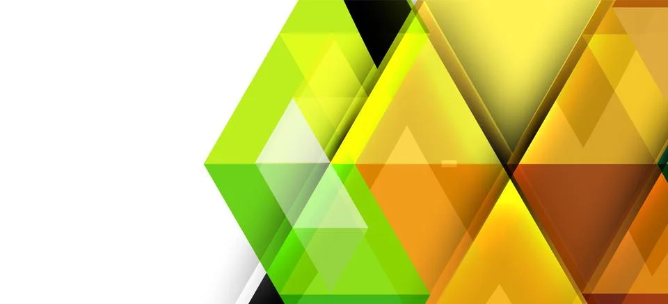 Abstract triangle pattern, colorful backdrop. Presentation template. Modern Stock Illustration