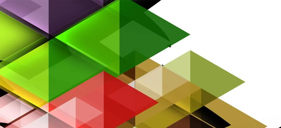 Abstract triangle pattern, colorful backdrop. Presentation template. Modern Illustrazione stock
