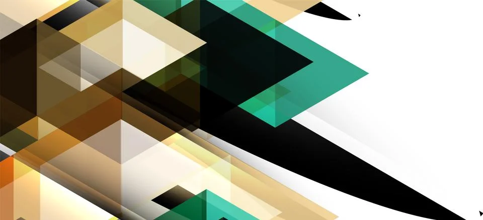 Abstract triangle pattern, colorful backdrop. Presentation template. Modern Stock Illustration