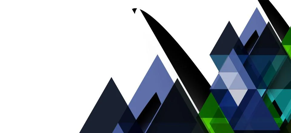Abstract triangle pattern, colorful backdrop. Presentation template. Modern Stock Illustration